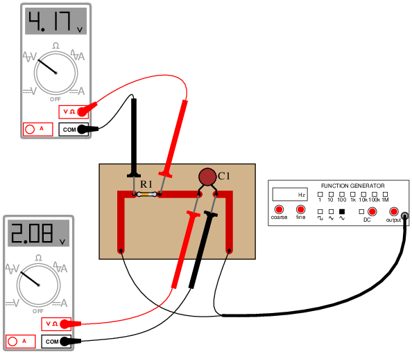 Practice Problems Capacitors in AC ElectronX Lab